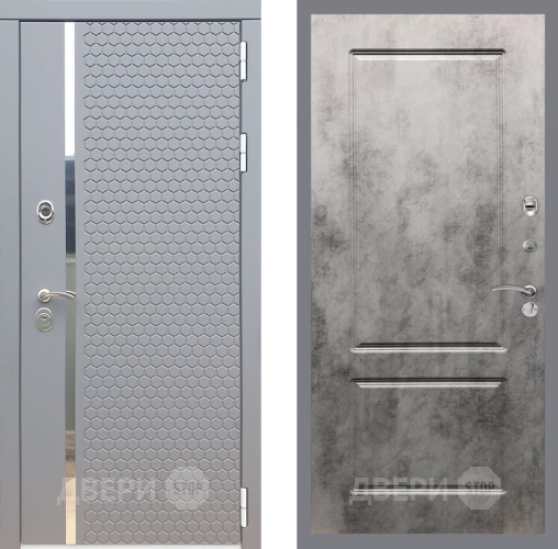 Входная металлическая Дверь Рекс (REX) 24 FL-117 Бетон темный в Черноголовке