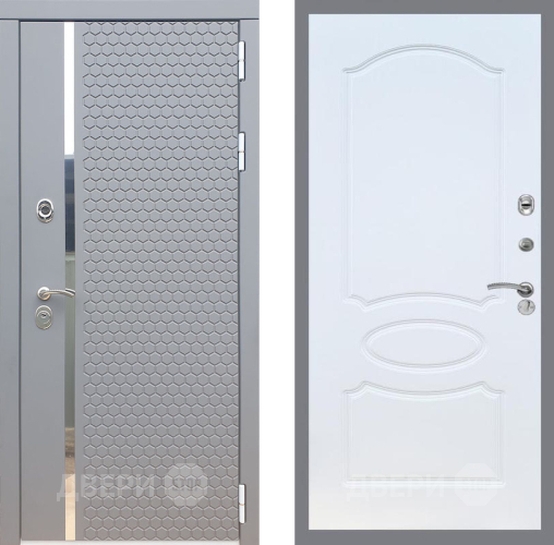 Входная металлическая Дверь Рекс (REX) 24 FL-128 Белый ясень в Черноголовке