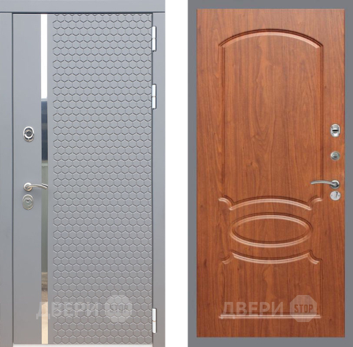 Входная металлическая Дверь Рекс (REX) 24 FL-128 Морёная берёза в Черноголовке