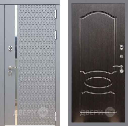 Входная металлическая Дверь Рекс (REX) 24 FL-128 Венге светлый в Черноголовке
