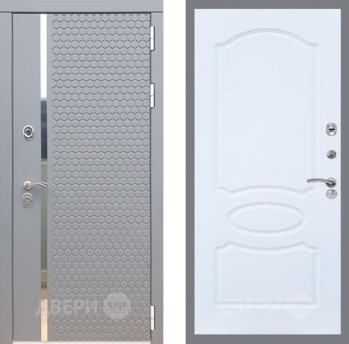 Входная металлическая Дверь Рекс (REX) 24 FL-128 Силк Сноу в Черноголовке