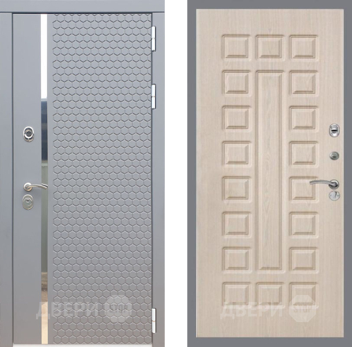 Входная металлическая Дверь Рекс (REX) 24 FL-183 Беленый дуб в Черноголовке