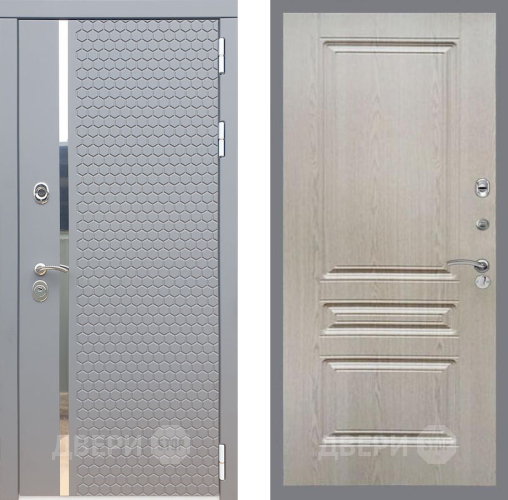 Входная металлическая Дверь Рекс (REX) 24 FL-243 Беленый дуб в Черноголовке