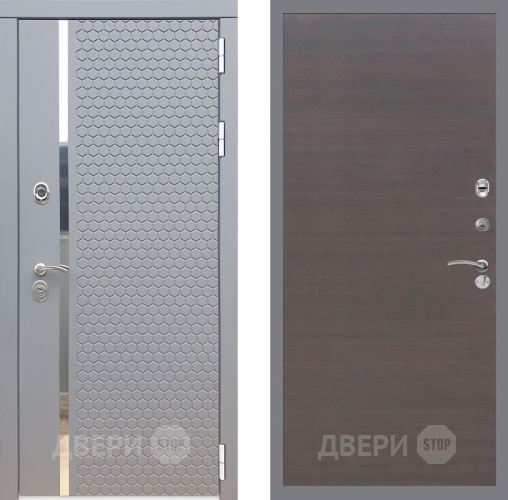 Входная металлическая Дверь Рекс (REX) 24 GL венге поперечный в Черноголовке