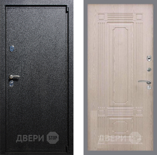 Входная металлическая Дверь Рекс (REX) 3 FL-2 Беленый дуб в Черноголовке