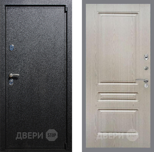 Входная металлическая Дверь Рекс (REX) 3 FL-243 Беленый дуб в Черноголовке