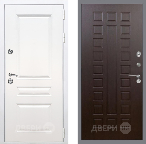 Входная металлическая Дверь Рекс (REX) Премиум-н Силк Сноу FL-183 Венге в Черноголовке