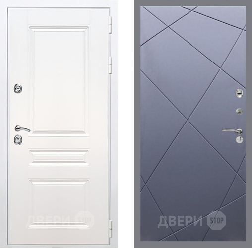 Входная металлическая Дверь Рекс (REX) Премиум-н Силк Сноу FL-291 Силк титан в Черноголовке