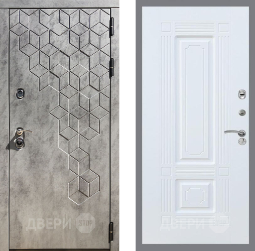 Входная металлическая Дверь Рекс (REX) 23 FL-2 Силк Сноу в Черноголовке