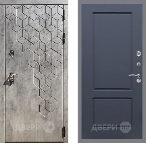 Входная металлическая Дверь Рекс (REX) 23 FL-117 Силк титан в Черноголовке