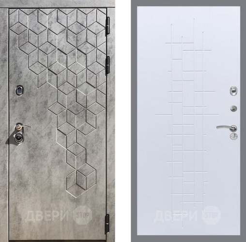 Входная металлическая Дверь Рекс (REX) 23 FL-289 Белый ясень в Черноголовке