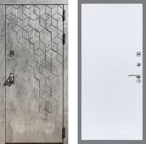Входная металлическая Дверь Рекс (REX) 23 FL-290 Силк Сноу в Черноголовке