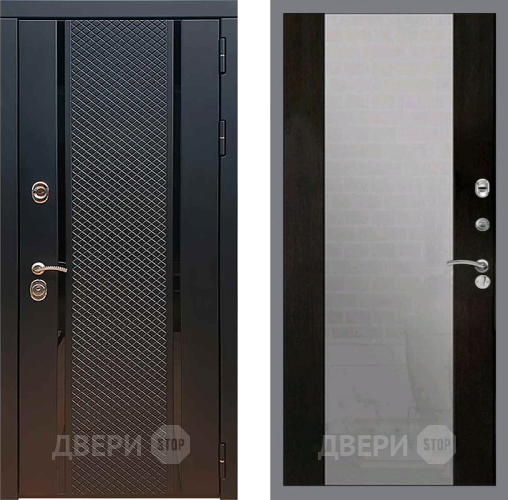 Входная металлическая Дверь Рекс (REX) 25 СБ-16 Зеркало Венге в Черноголовке