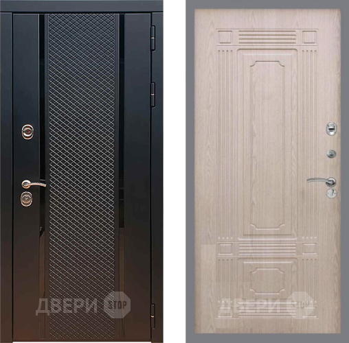 Входная металлическая Дверь Рекс (REX) 25 FL-2 Беленый дуб в Черноголовке