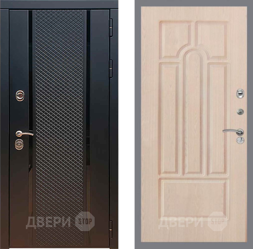 Входная металлическая Дверь Рекс (REX) 25 FL-58 Беленый дуб в Черноголовке