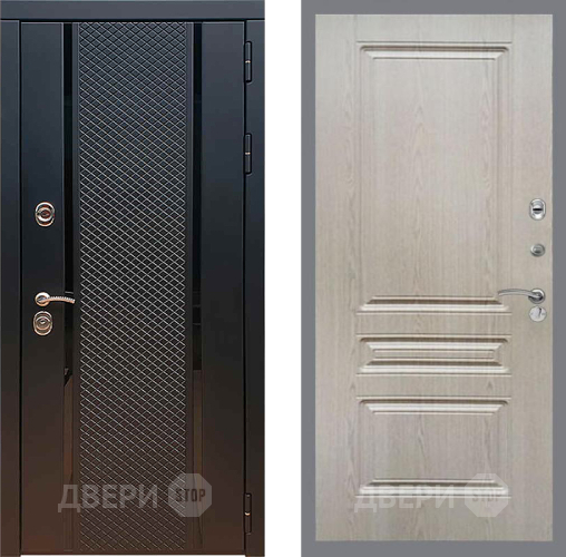 Входная металлическая Дверь Рекс (REX) 25 FL-243 Беленый дуб в Черноголовке