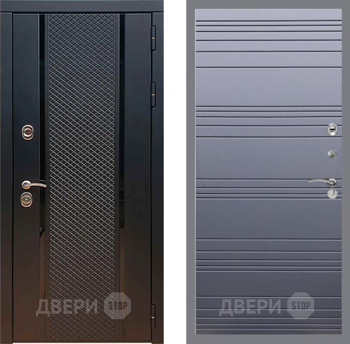 Входная металлическая Дверь Рекс (REX) 25 Line Силк титан в Черноголовке