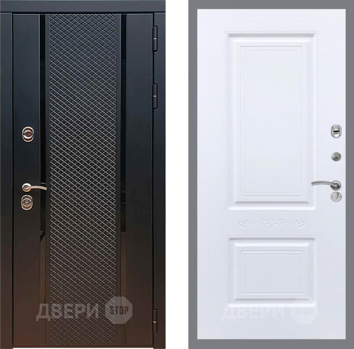 Входная металлическая Дверь Рекс (REX) 25 Смальта Силк Сноу в Черноголовке