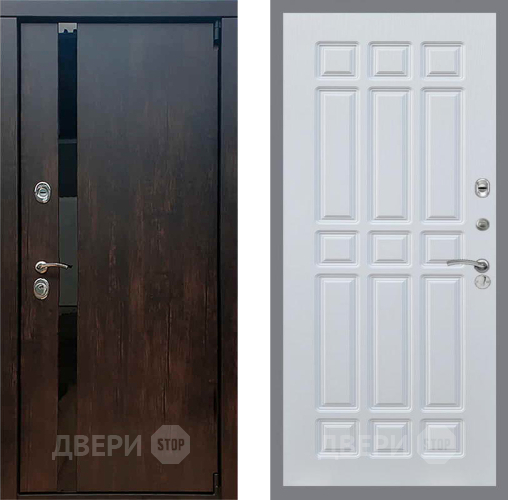 Входная металлическая Дверь Рекс (REX) 26 FL-33 Белый ясень в Черноголовке