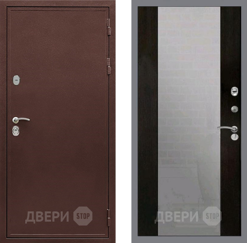 Дверь Рекс (REX) 5 металл 3 мм СБ-16 Зеркало Венге в Черноголовке