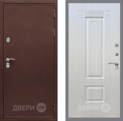 Входная металлическая Дверь Рекс (REX) 5 металл 3 мм FL-2 Лиственница беж в Черноголовке
