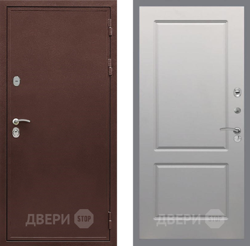 Входная металлическая Дверь Рекс (REX) 5 металл 3 мм FL-117 Грей софт в Черноголовке