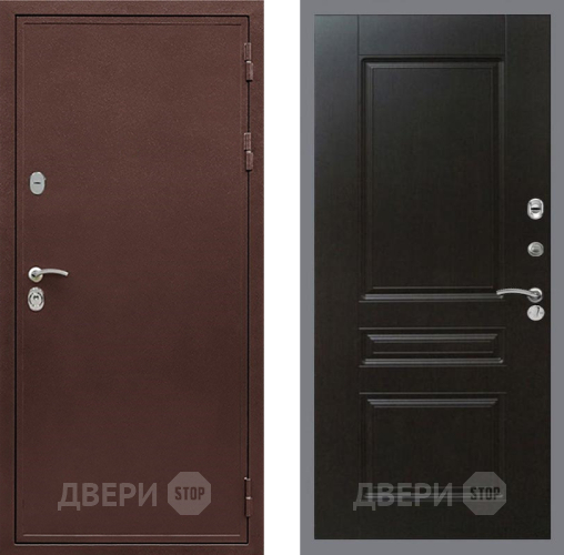 Входная металлическая Дверь Рекс (REX) 5 металл 3 мм FL-243 Венге в Черноголовке