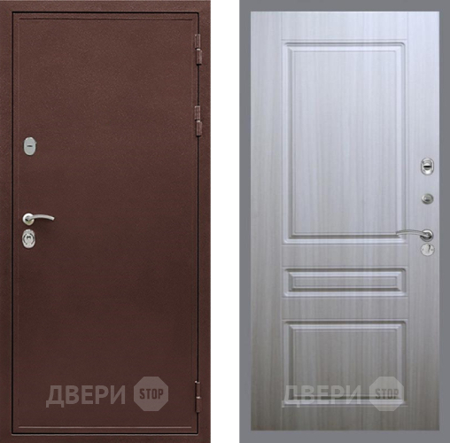 Входная металлическая Дверь Рекс (REX) 5 металл 3 мм FL-243 Сандал белый в Черноголовке