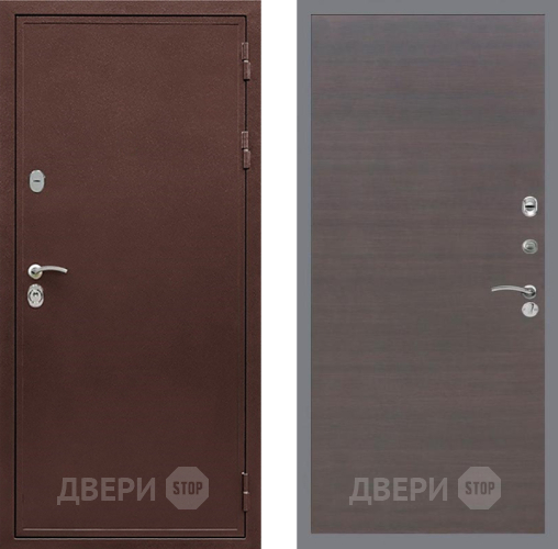 Дверь Рекс (REX) 5 металл 3 мм GL венге поперечный в Черноголовке