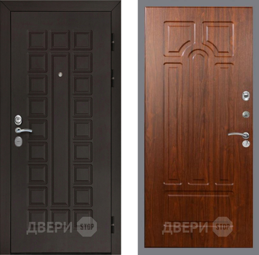 Входная металлическая Дверь Рекс (REX) Сенатор Cisa FL-58 Морёная берёза в Черноголовке