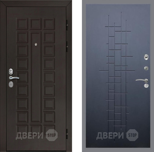 Входная металлическая Дверь Рекс (REX) Сенатор Cisa FL-289 Ясень черный в Черноголовке
