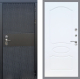 Входная металлическая Дверь Стоп БЛЭК CISA ФЛ-128 Белый ясень в Черноголовке