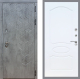 Входная металлическая Дверь Стоп БЕТОН ФЛ-128 Белый ясень в Черноголовке