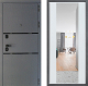 Входная металлическая Дверь Дверной континент Диамант Дизайн ФЛЗ-1 Зеркало Белое дерево в Черноголовке