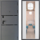 Входная металлическая Дверь Дверной континент Диамант Дизайн ФЛЗ-1 Зеркало Белый софт в Черноголовке