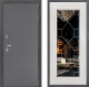 Входная металлическая Дверь Дверной континент ДК-3/649 ФЛ-Тиффани Зеркало Белое дерево в Черноголовке