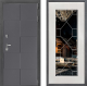 Входная металлическая Дверь Дверной континент ДК-3/606 ФЛ-Тиффани Зеркало Белое дерево в Черноголовке