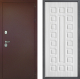 Входная металлическая Дверь Дверной континент Рубикон Медь Дизайн ФЛ-183 Сандал белый в Черноголовке