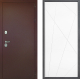 Входная металлическая Дверь Дверной континент Рубикон Медь Дизайн ФЛ-655 Белый софт в Черноголовке