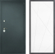 Дверь Дверной континент Рубикон Серебро Дизайн ФЛ-655 Белый софт в Черноголовке