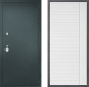 Дверь Дверной континент Рубикон Серебро Дизайн ФЛ-757 Белое Стекло Софт милк в Черноголовке