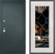 Входная металлическая Дверь Дверной континент Рубикон Серебро Дизайн ФЛ-Тиффани Зеркало Белое дерево в Черноголовке