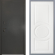 Дверь Заводские двери Эталон 3к антик серебро Неаполь Лофт белый в Черноголовке