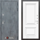 Входная металлическая Дверь Лабиринт (LABIRINT) Бетон 26 Белый (RAL-9003) в Черноголовке
