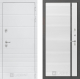 Входная металлическая Дверь Лабиринт (LABIRINT) Трендо 22 Белый софт в Черноголовке