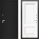 Входная металлическая Дверь Лабиринт (LABIRINT) Classic шагрень черная 26 Белый (RAL-9003) в Черноголовке
