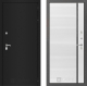 Входная металлическая Дверь Лабиринт (LABIRINT) Classic шагрень черная 22 Белый софт в Черноголовке