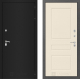 Входная металлическая Дверь Лабиринт (LABIRINT) Classic шагрень черная 03 Крем софт в Черноголовке