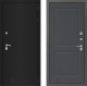 Входная металлическая Дверь Лабиринт (LABIRINT) Classic шагрень черная 11 Графит софт в Черноголовке