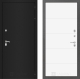 Входная металлическая Дверь Лабиринт (LABIRINT) Classic шагрень черная 13 Белый софт в Черноголовке